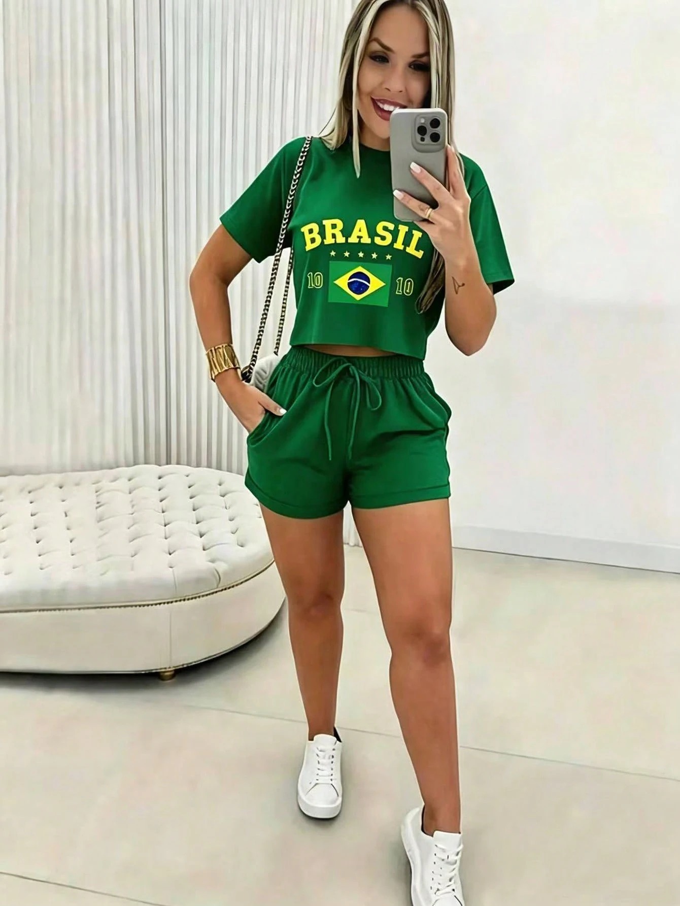 T-Shirts - Set Baju Wanita Lengan Pendek 2026,