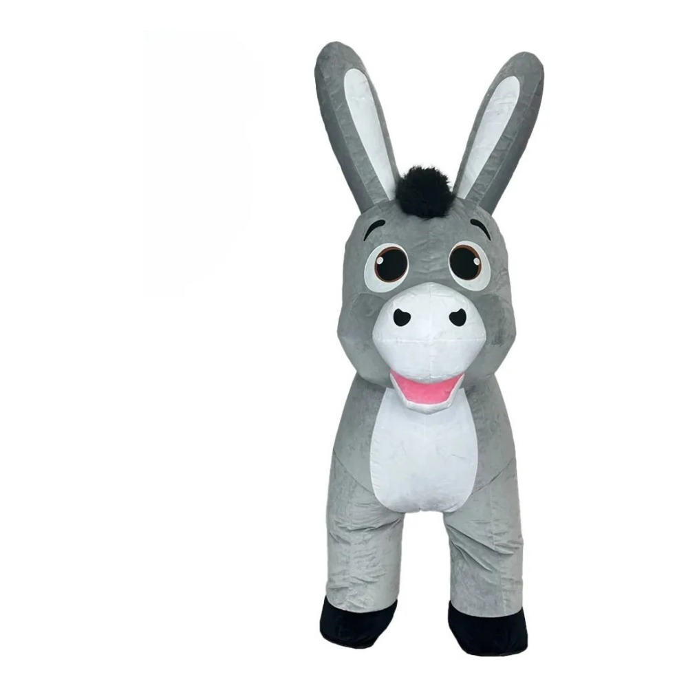 Suits - Kostum Maskot Keledai Abu-abu yang Bisa