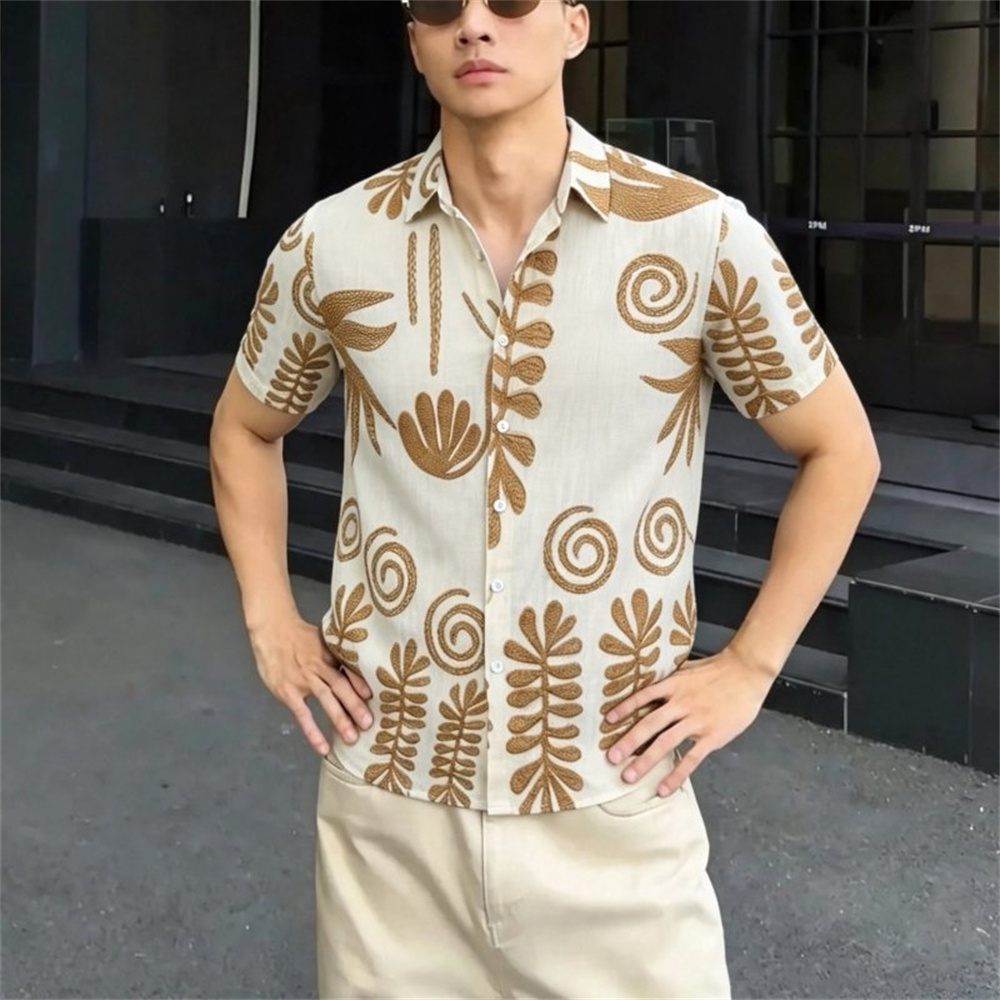 Kemeja Pria Motif Etnik Vintag - Vintage Hawaiian Floral Shirt ulasan dan harga