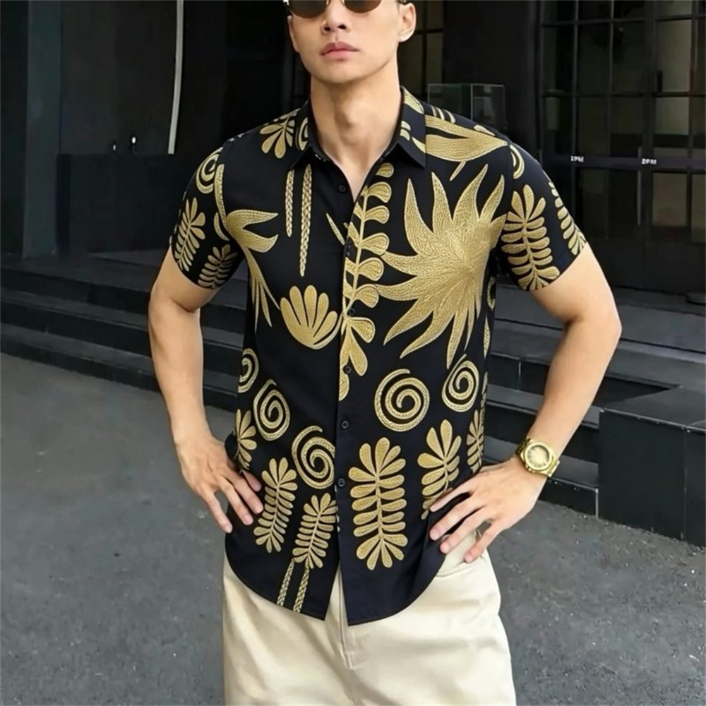 Kemeja Pria Motif Etnik Vintag - Vintage Hawaiian Floral Shirt ulasan dan harga