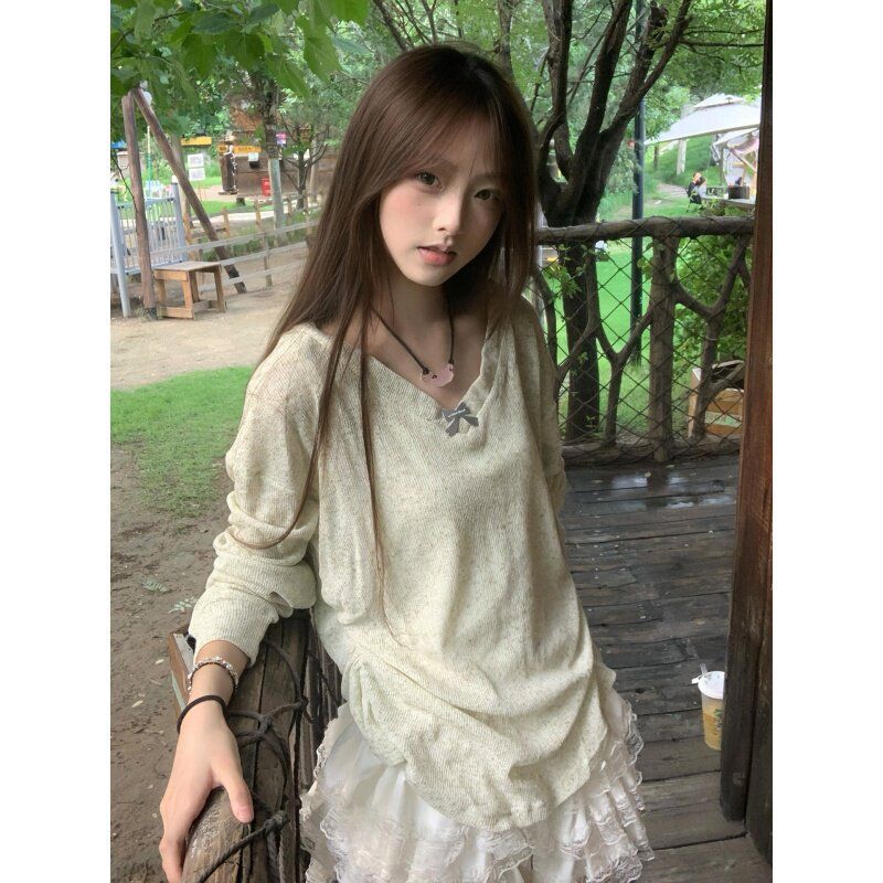 Blus lengan panjang model Kore - T-Shirts ulasan dan harga