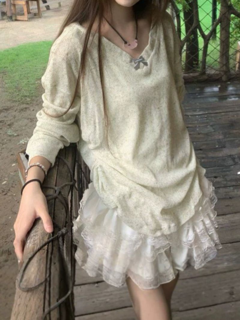 Blus lengan panjang model Kore - T-Shirts ulasan dan harga