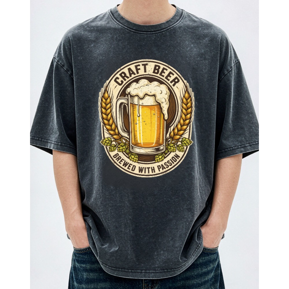 Kaos Pizza Pria, Model Vintage - Acid Wash Vintage Graphic T Shirt ulasan dan harga
