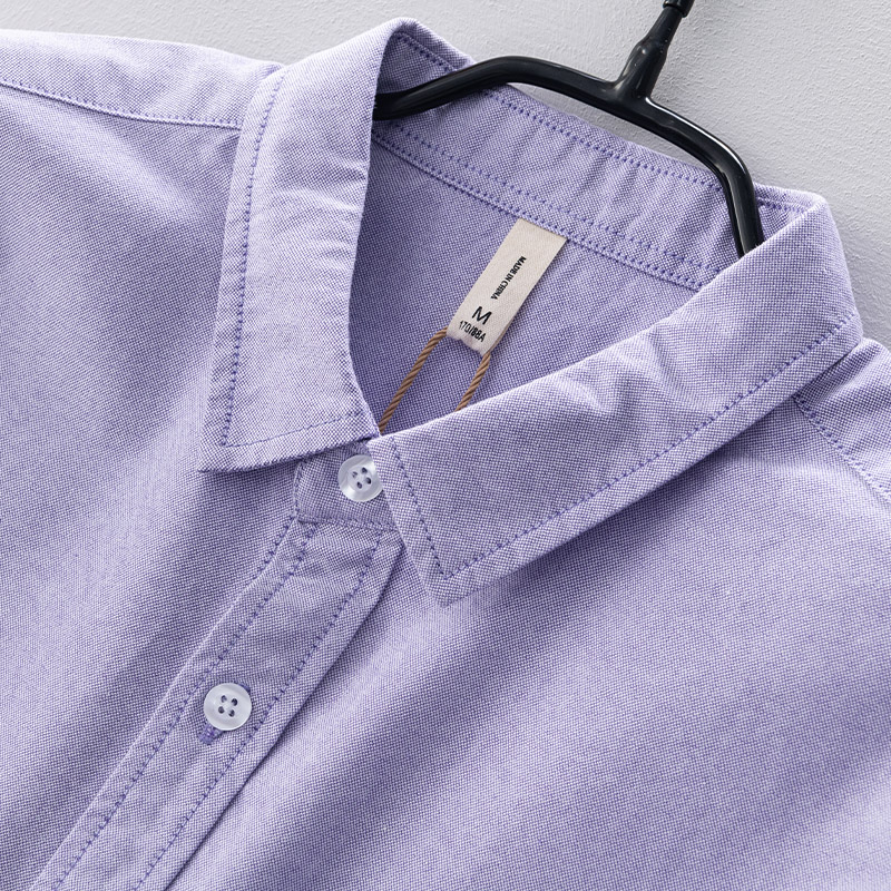 Kemeja katun lengan panjang pr - Oxford Cotton Casual Shirt Business ulasan dan harga