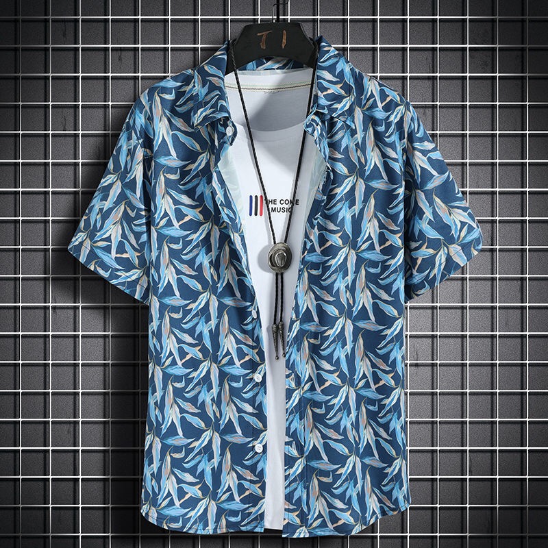 Kemeja pantai Hawaii kaus kasu - Vintage Hawaiian Floral Shirt ulasan dan harga