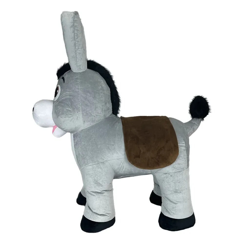 Kostum Maskot Keledai Abu-abu  - Suits ulasan dan harga