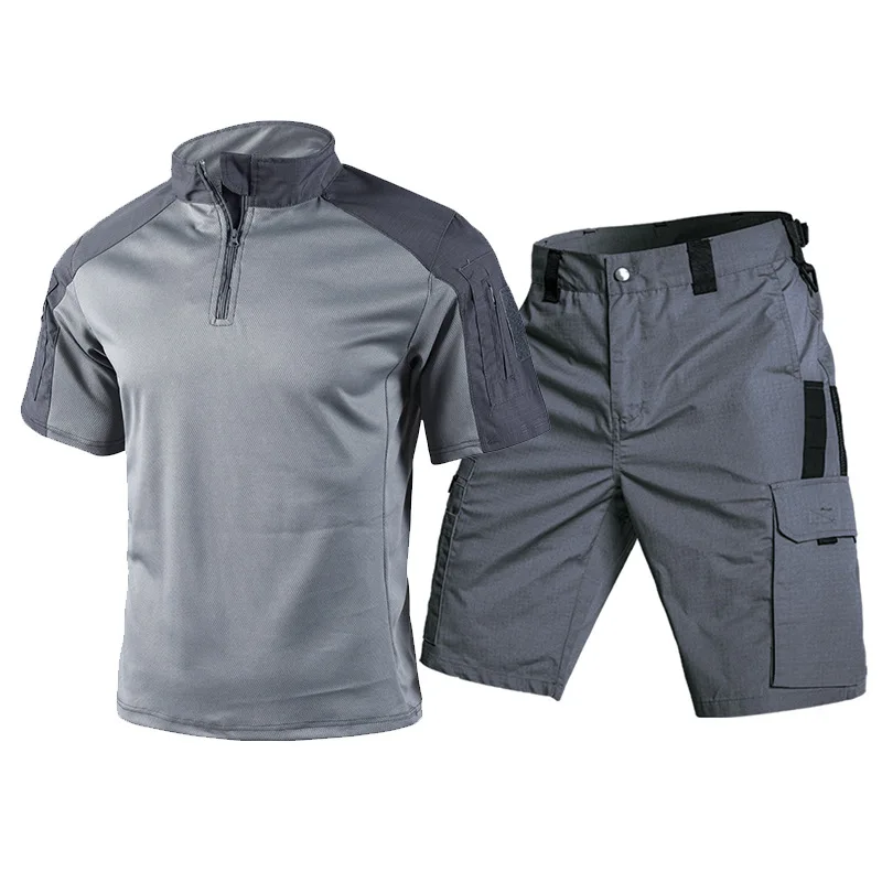 Setelan Kaos Lengan Pendek Tak - Tactical Military Shirt Cargo ulasan dan harga