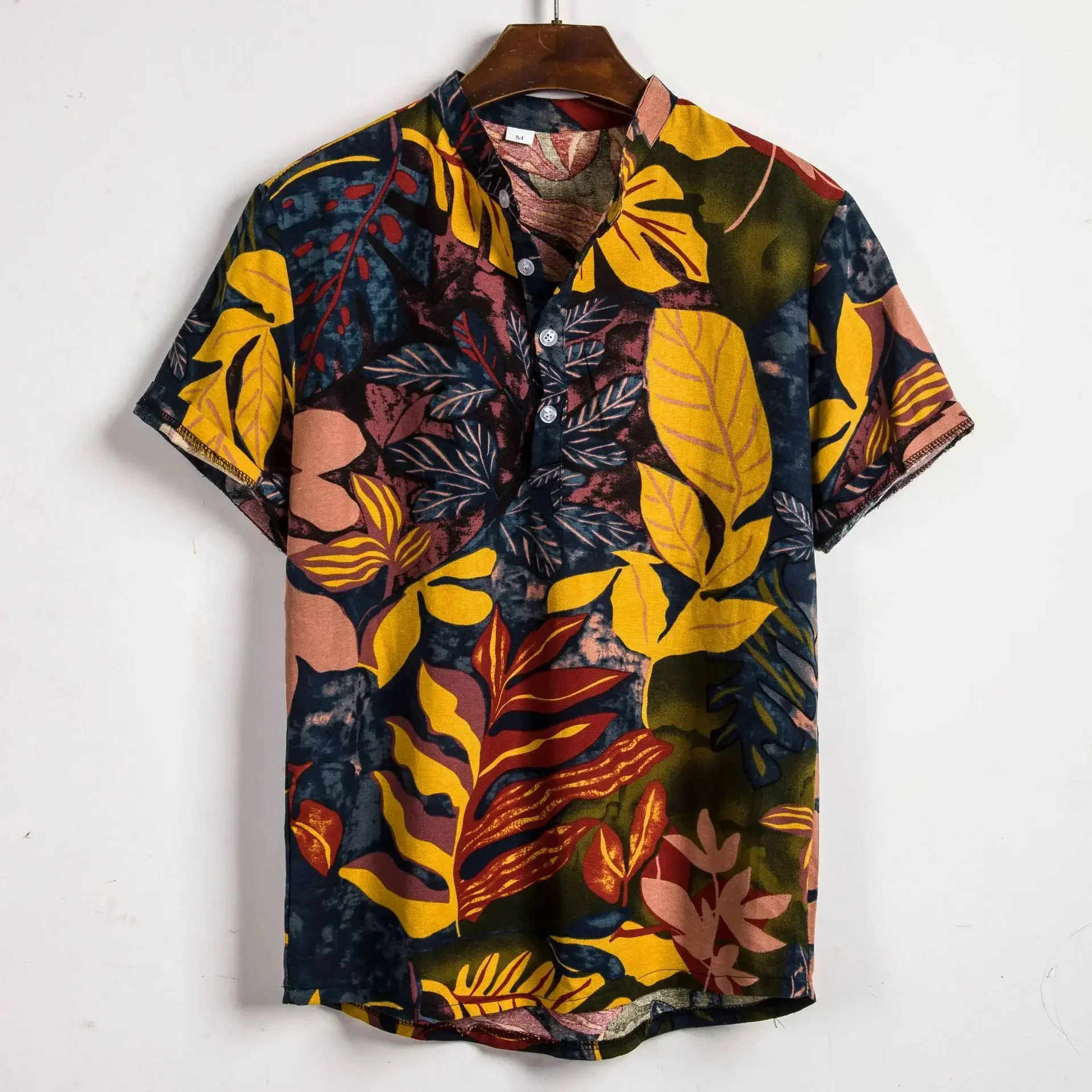 Obral Musim Panas Kemeja Pria  - Vintage Hawaiian Floral Shirt ulasan dan harga