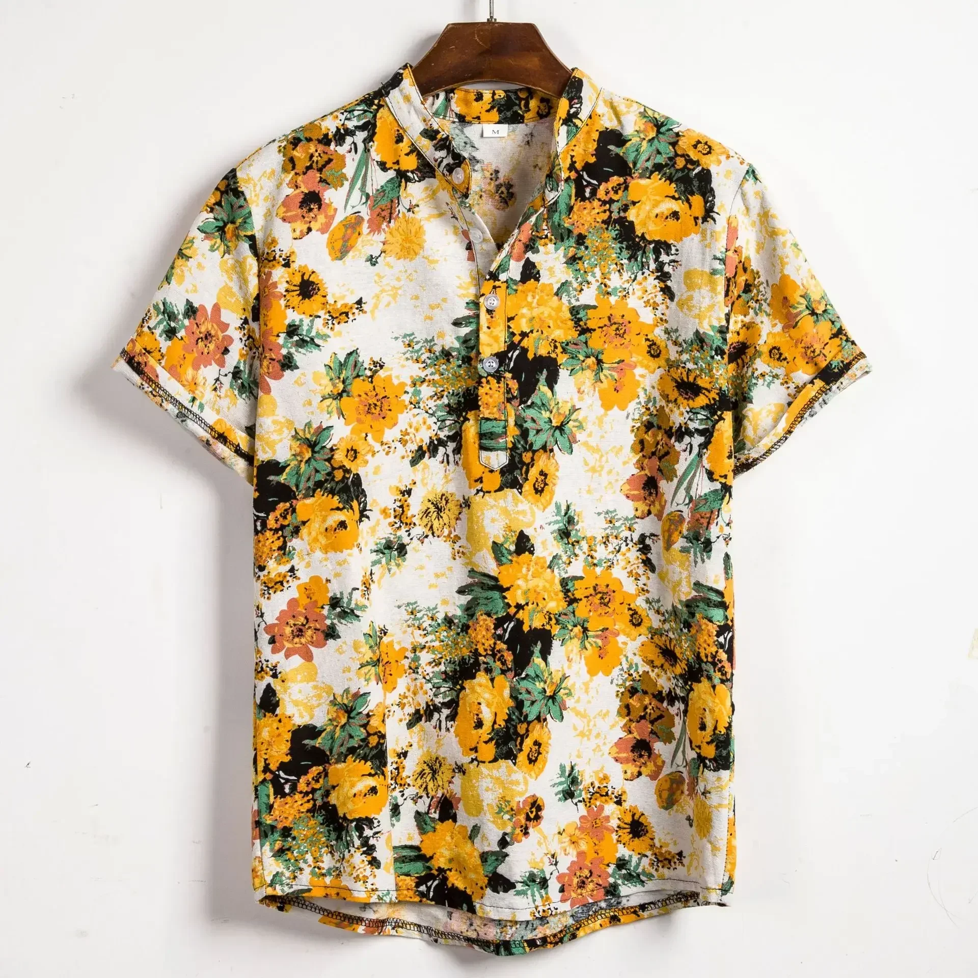 Obral Musim Panas Kemeja Pria  - Vintage Hawaiian Floral Shirt ulasan dan harga