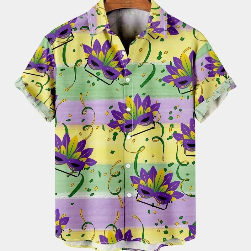 Kemeja Pria Musim Panas Motif  - Vintage Hawaiian Floral Shirt ulasan dan harga