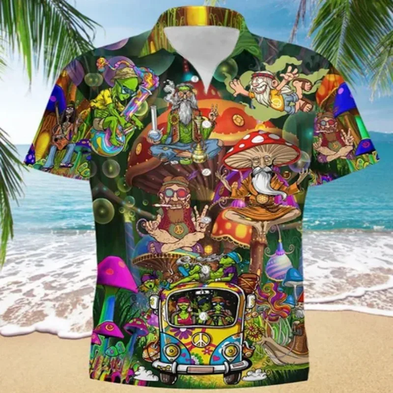Kemeja Pria Musim Panas Motif  - Vintage Hawaiian Floral Shirt ulasan dan harga